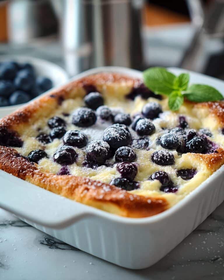 Blueberry Cottage Cheese Breakfast Bake Recipe