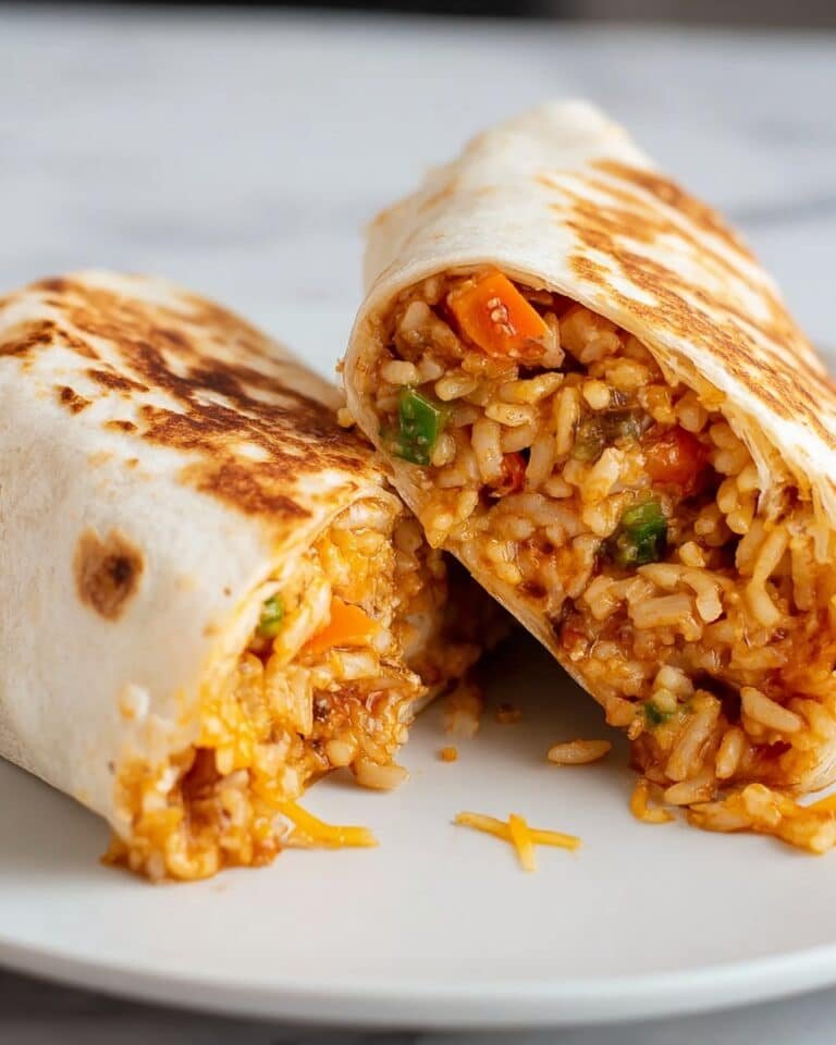 Cheesy Ground Chicken and Rice Burritos Recipe
