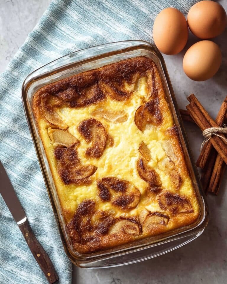 Apple Cinnamon Cottage Cheese Bake Recipe