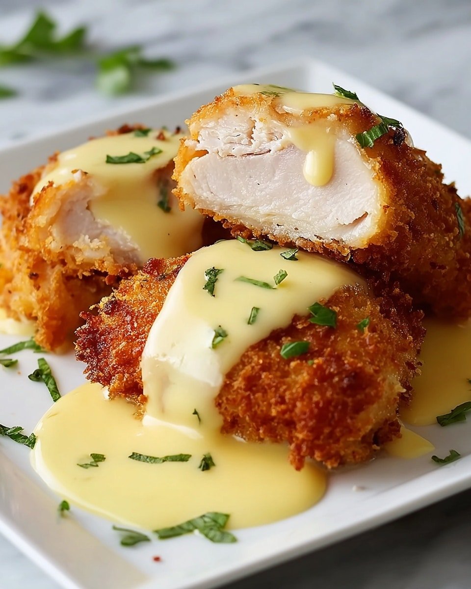 Chicken Cordon Bleu with Swiss Cheese Sauce Recipe - Recipe Image