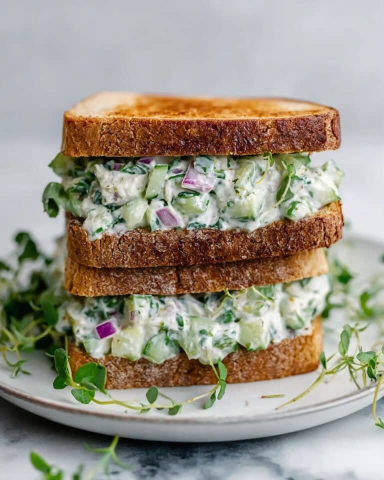 Easy Cucumber Salad Sandwiches Recipe