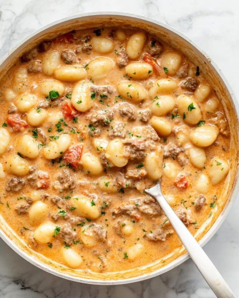 Ground Beef Gnocchi in Creamy Tomato Sauce Recipe